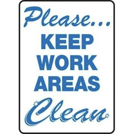 Accuform Safety Sign PLEASE CLEAN MACHINE MHSK919XP MHSK919XP